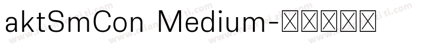 aktSmCon Medium字体转换